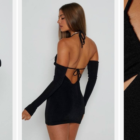 Vegas Black Mini Dress - Picture 2 of 4